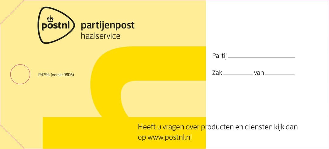 Postzaklabels (24u) post binnenland