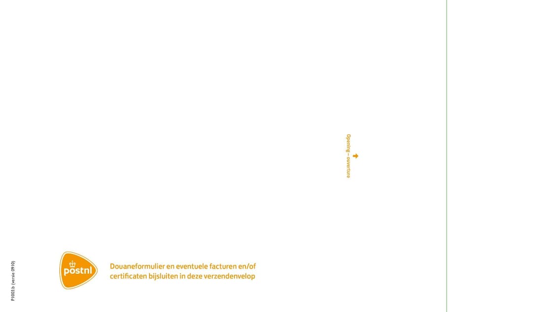 Envelop douaneverklaring