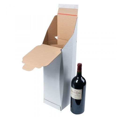 1 fles verzenddoos 83 x 83 x 360 mm