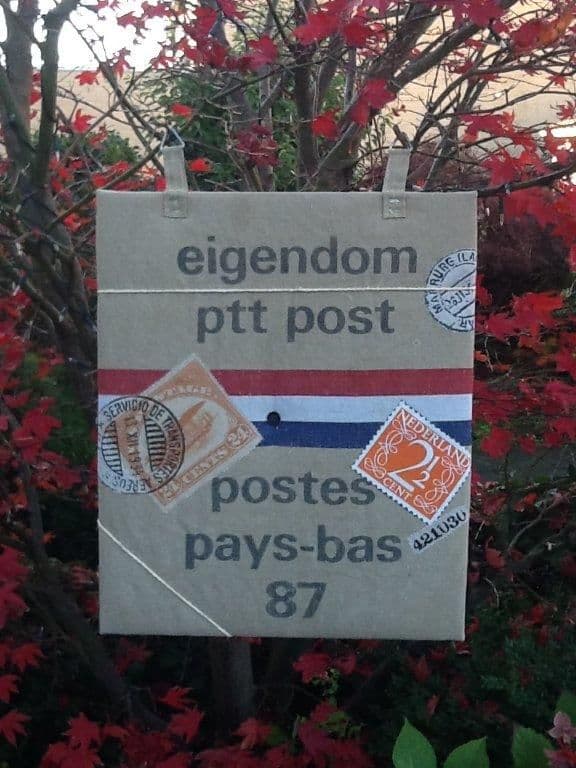 Postzak memobord van PTT postzakken