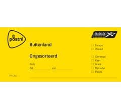 Zaklabel priority ongesorteerd geel