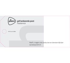 Labels gefrankeerde post (wit)