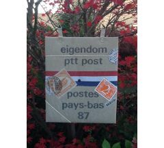 Postzak memobord van PTT postzakken