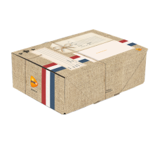 Pakketdoos type 3 met postzakmotief  (240x170x80 mm)