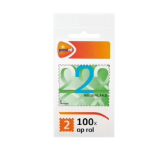 Postzegelrol Nederland waarde 2 (100 st.)